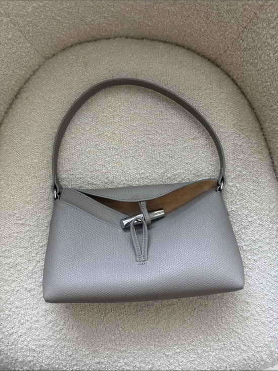 Longchamp Handbags - Gray Leather Shoulder Bag